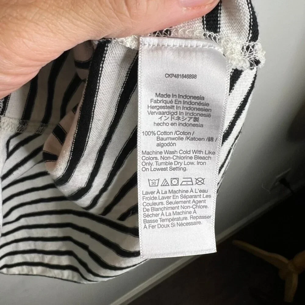 Madewell Womens $52 Long Sleeve Rugby Tee Navy Stripe Size XXS NP832 - Picture 3 of 4